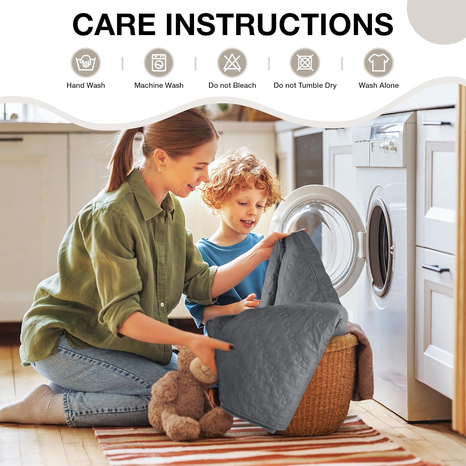 VANSOFY 100% Waterproof Recliner Chair Cover, Recliner Cover with Non-Slip Granule, Washable Reclining Chair with Pocket Furniture Protector for Kids, Pets(Dark Gray, 23")