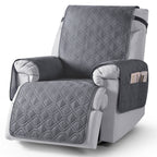 100% Waterproof Recliner Chair Cover with Non-Slip Design（Dark Gray）